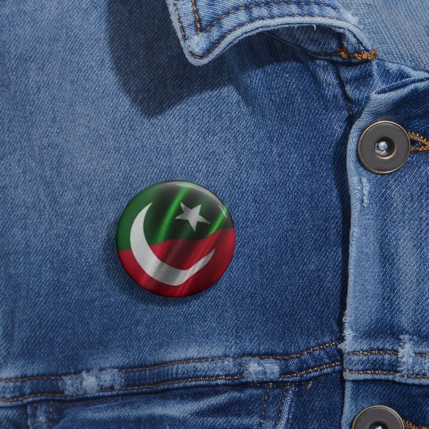 PTI Flag - Imran Khan Pin Buttons - Badges