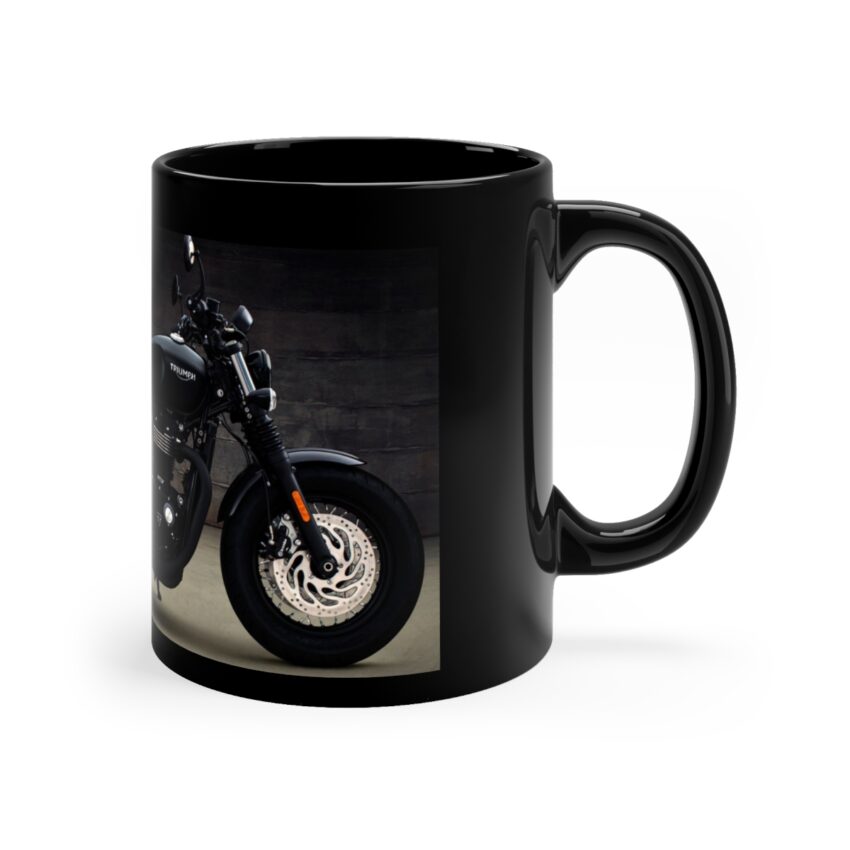 Triumph Coffee Mug - 11oz Black Mug - Image 3