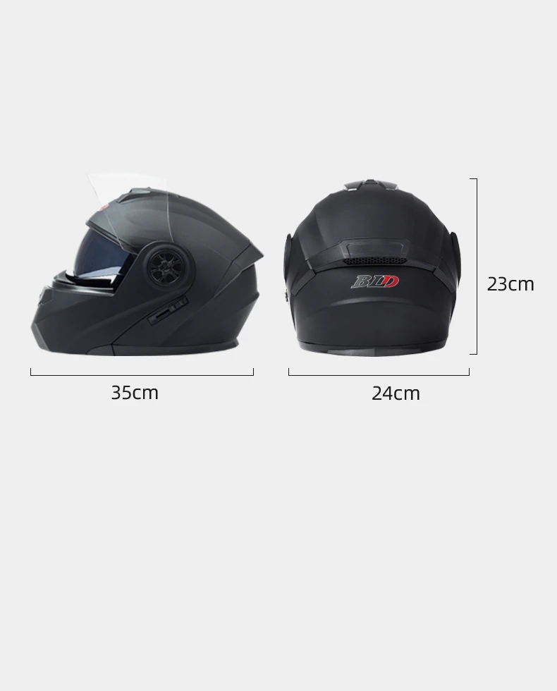 2023 New Arrival DOT Certification Professional Racing Flip Up Helmet Men Motorcycle ABS Material Modular Dual Lens Helmets