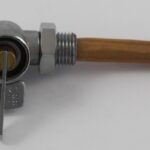 GASTAP 1/4" x 1/4" - MAIN w/FLAT LEVER INDICATOR & INCLUDES VITON RUBBER SEAL