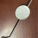 ASSEMBLY--MIRROR w/LOCKNUT 14" - CIRCULAR - 1970-ON BSA TRI (EA)