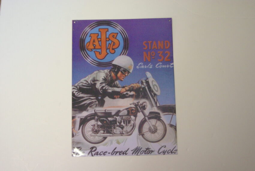 METAL SIGN- AJS 40 x 29mm