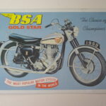 SIGNAGE - METAL SIGN - BSA GOLD STAR 40 x 29mm