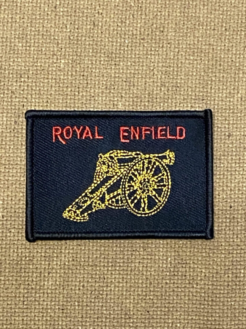 ACCESSORY: SILK PATCH - ROYAL ENFIELD CANNON 3" X 2"