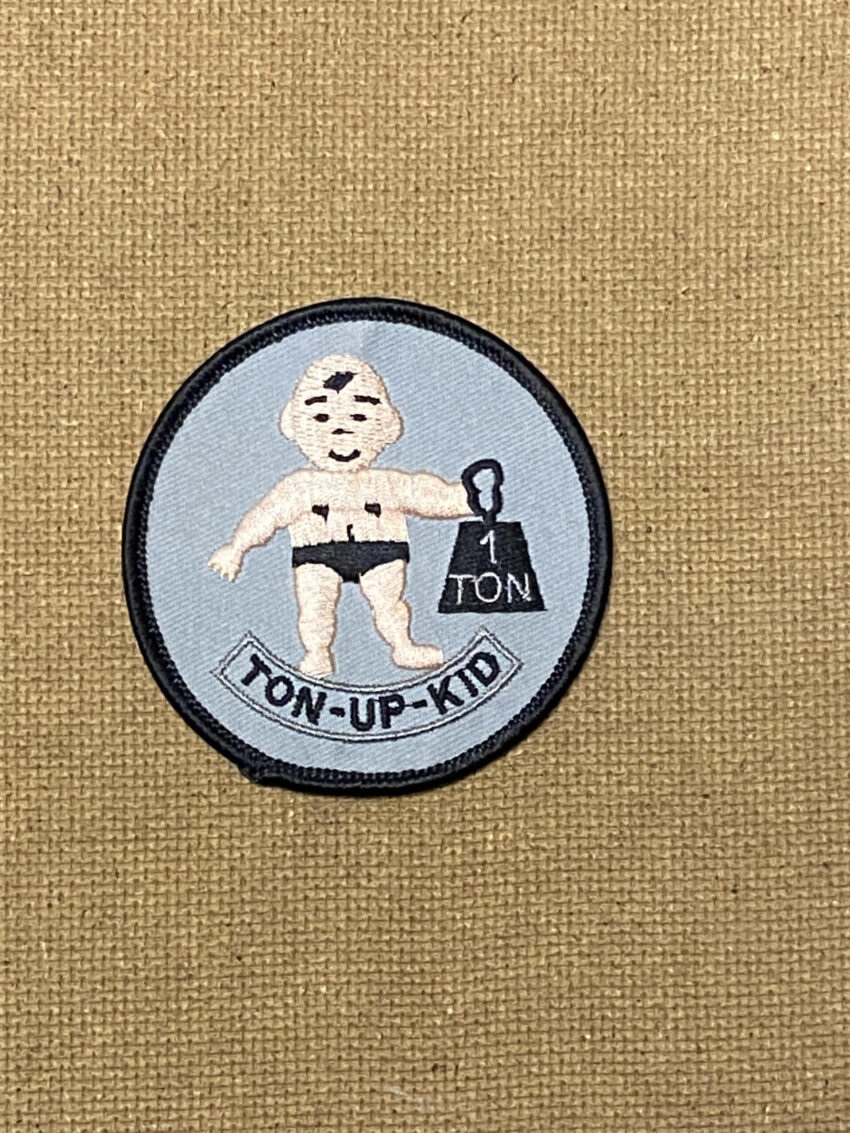PATCH - TON UP KID (IRON ON) ROUND 3" X 3"