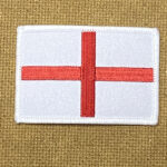 PATCH - ST GEORGE'S CROSS (IRON ON) 3" X2"