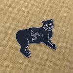 PATCH - MANX CAT (IRON ON) 3 1/2" X3 1/2"