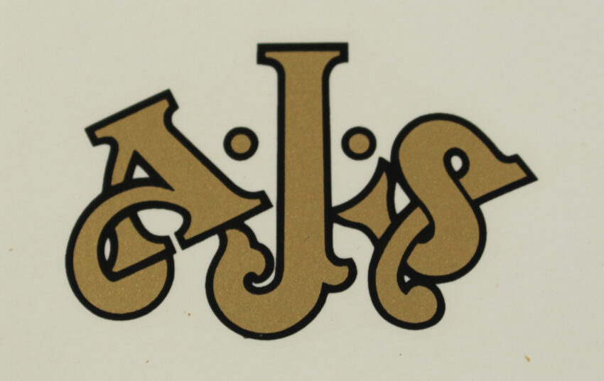 DECAL - "AJS" - SMALL LETTER - AJS