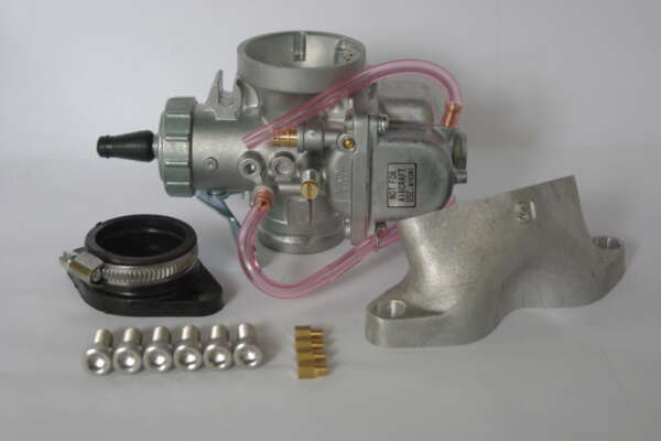 KIT--CARBURETTOR 36mm w/MANIFOLD. GASKETS & JETS - MIKUNI RACING - NORTON - N