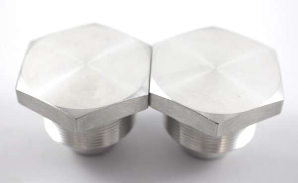 CAPS - FORK CAPS - (FITS OIL FRAME FOR BSA & TRIUMPH) (PR)