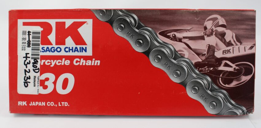 CHAIN 120 LINKS X 530 - MOTORCYCLE CHAIN c/w MASTER LINK - (JAPAN) 5/8 x 3/8
