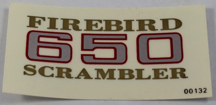 DECAL "FIREBIRD 650 SCRAMBLER" - SIDECOVER - BSA FIREBIRD