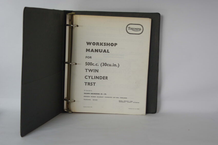 SOLD OUT - PUBLICATION: WORKSHOP MANUAL - USED - 1974 TRI TR5T