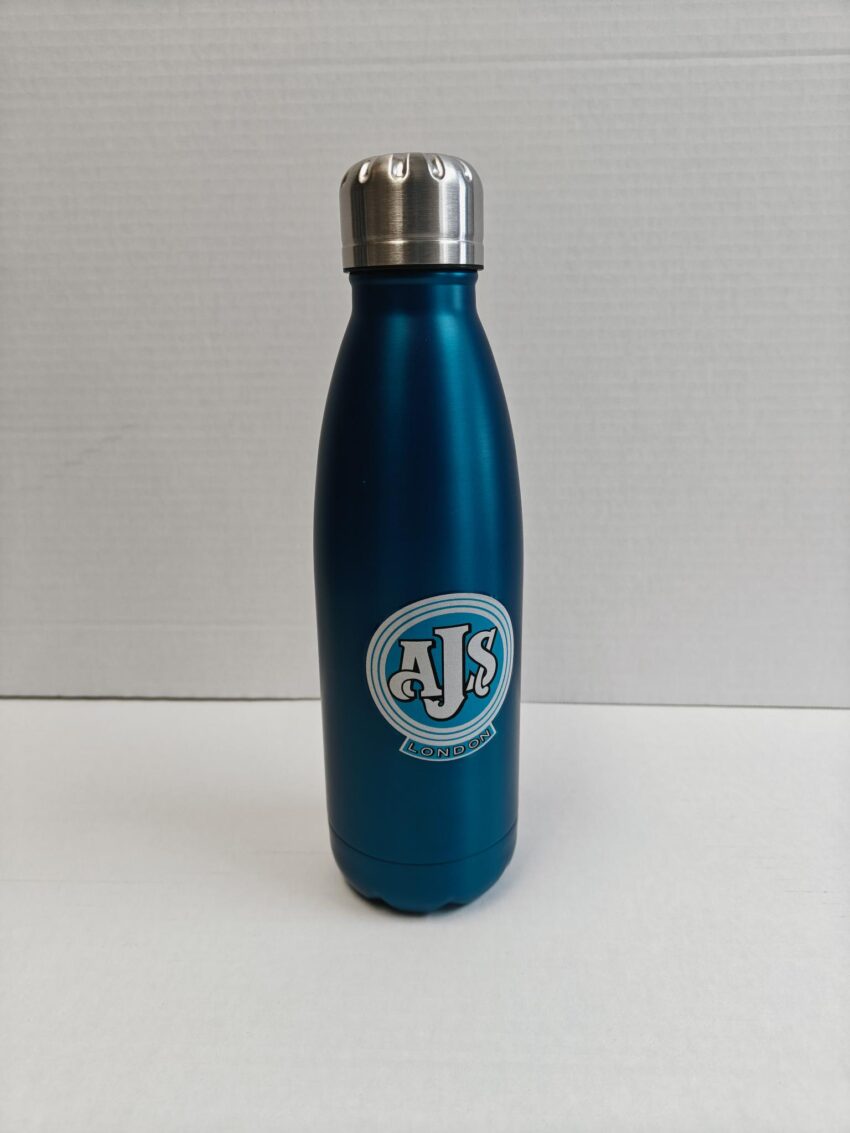 AJS Motorcycle Water Bottle - Blue