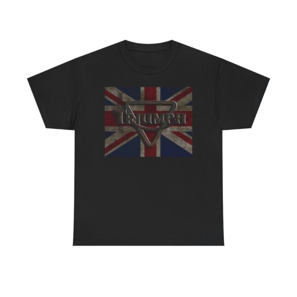 Triumph Motorcycle Tee — Vintage Union Jack Logo T-Shirt