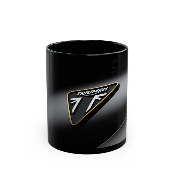 Triumph Motorcycle Logo Black Coffee Mug — 11oz/15oz