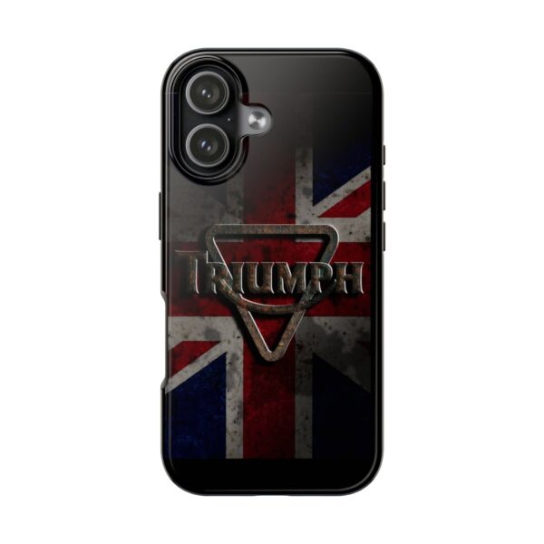Triumph Logo Tough Phone Case — Union Jack Vintage Motorcycle Design