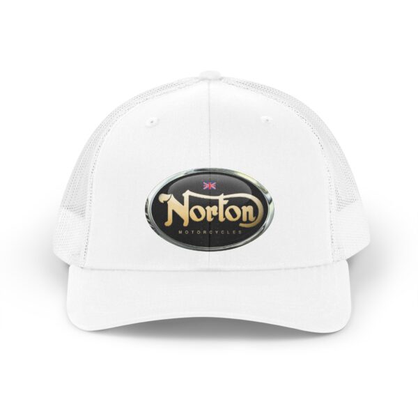 Retro Norton Logo Trucker Hat — Vintage Motorcycle Cap