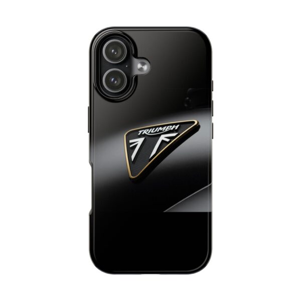 Triumph Logo Tough Phone Case — Sleek Black Protective iPhone Cover