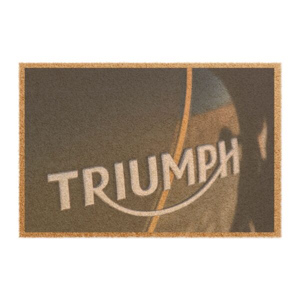 Triumph Logo Coir Doormat – Vintage Motorcycle Welcome Mat