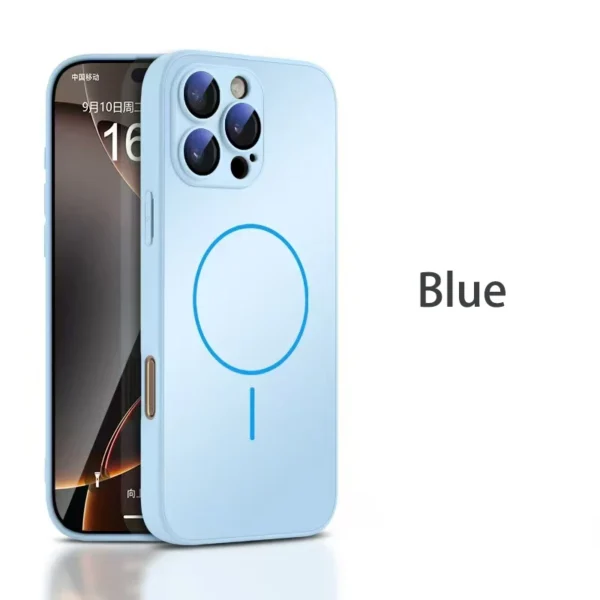 Luxury Magnetic Wireless Charging Tempered Glass Phone Case For iPhone 17 16 15 14 13 12 11 Pro Max Plus Camera Protection Cover