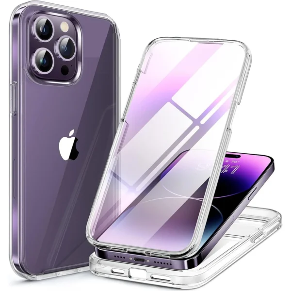 Clear 360 Full body Case for iPhone 17 17 Air 17pro 17 Pro Max Clear shockproof Case Phone Cover Slim Shockproof Bumper
