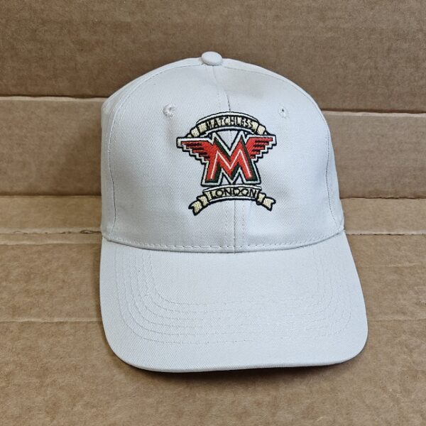 Unisex Cap/Hat - Matchless - Embroidered - White